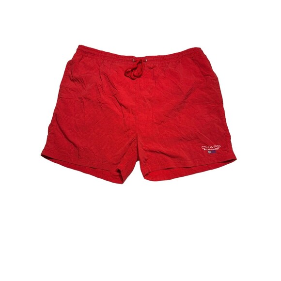 Chaps Ralph Lauren Vintage Red Swim Trunks Men’s Size XL - Picture 1 of 15